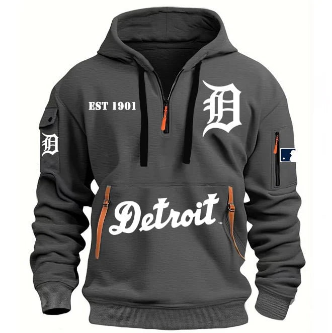 SPECIAL LIMITED EDITION 2025 - MLB - Detroit Tigers - HOODIE HALF ZIPPER