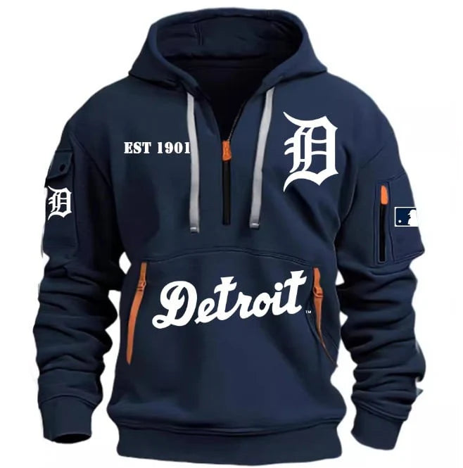 SPECIAL LIMITED EDITION 2025 - MLB - Detroit Tigers - HOODIE HALF ZIPPER