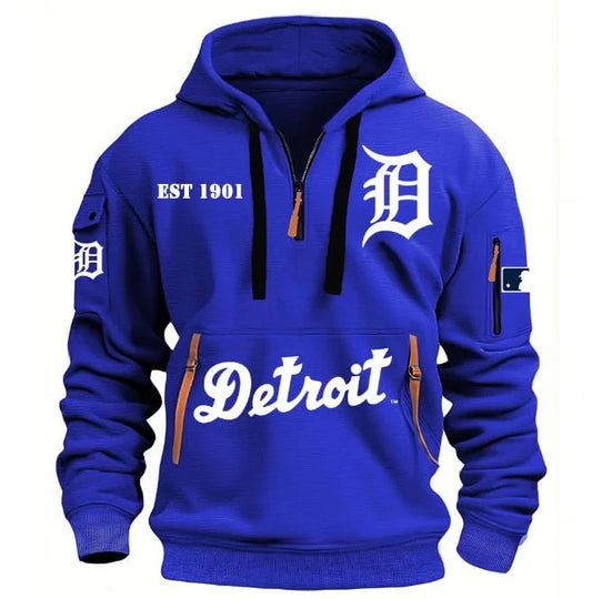SPECIAL LIMITED EDITION 2025 - MLB - Detroit Tigers - HOODIE HALF ZIPPER