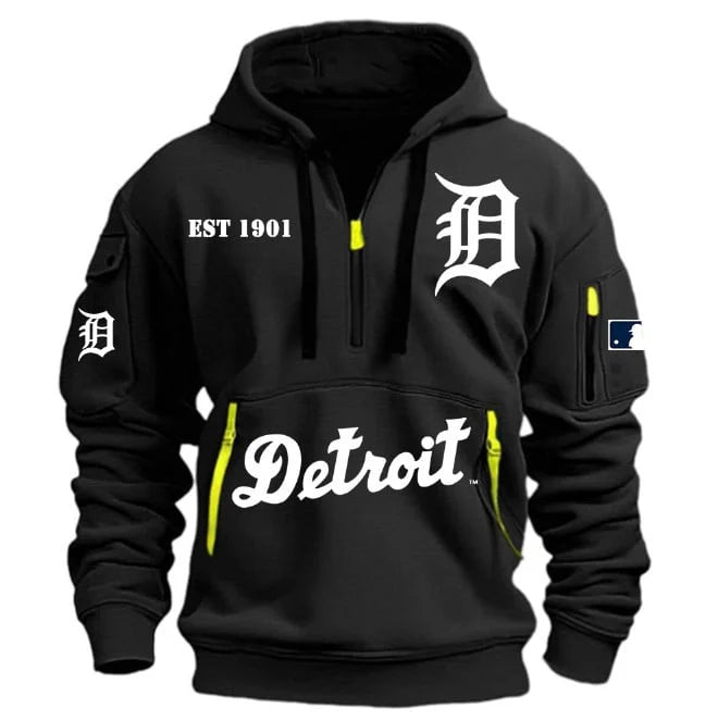 SPECIAL LIMITED EDITION 2025 - MLB - Detroit Tigers - HOODIE HALF ZIPPER
