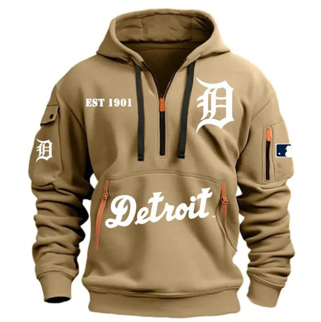 SPECIAL LIMITED EDITION 2025 - MLB - Detroit Tigers - HOODIE HALF ZIPPER