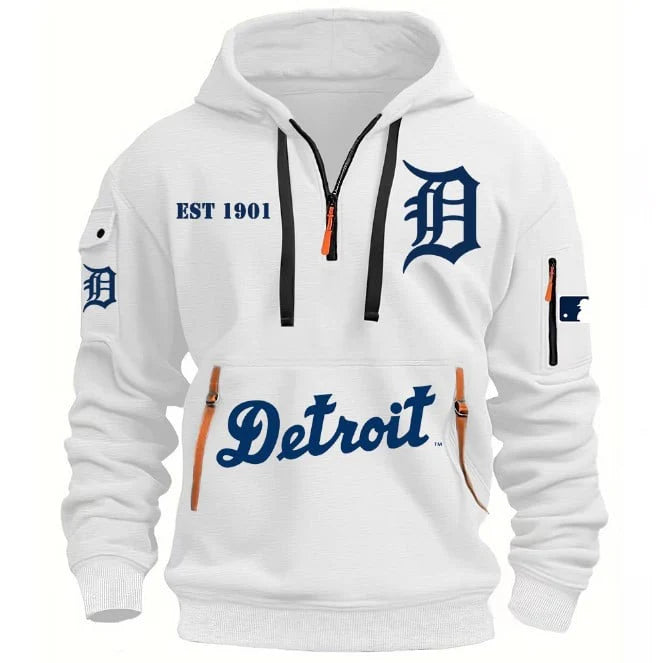SPECIAL LIMITED EDITION 2025 - MLB - Detroit Tigers - HOODIE HALF ZIPPER
